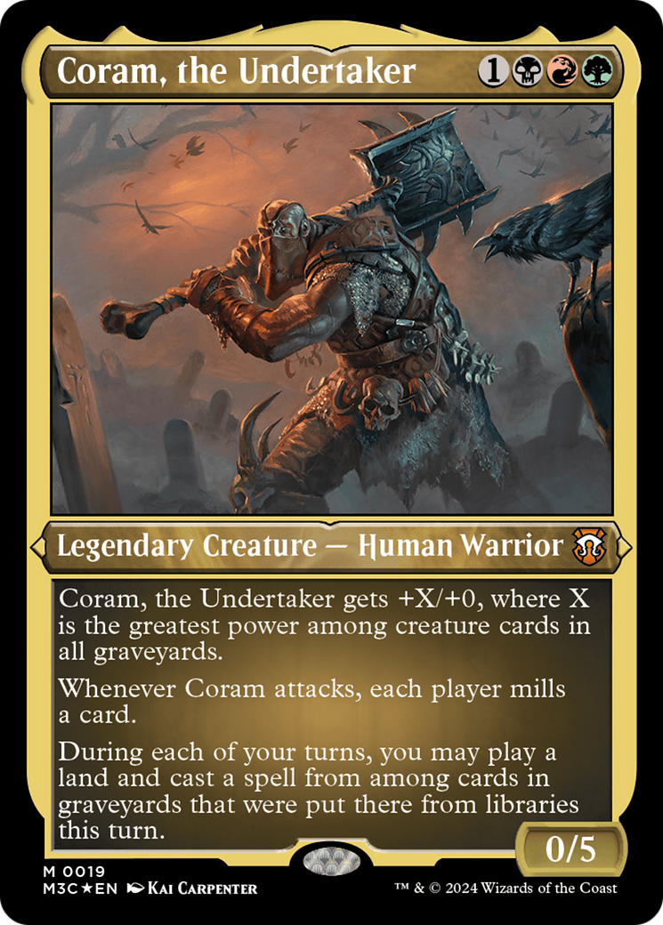 Coram, the Undertaker (Foil Etched) [Modern Horizons 3 Commander] | Tables and Towers
