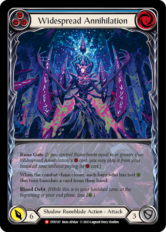 Widespread Annihilation (Extended Art) [DTD137] (Dusk Till Dawn)  Rainbow Foil | Tables and Towers