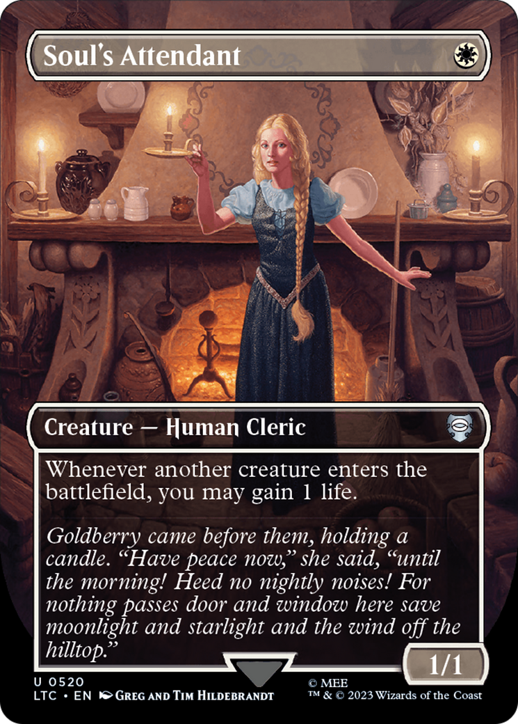 Soul's Attendant (Borderless) [The Lord of the Rings: Tales of Middle-Earth Commander] | Tables and Towers