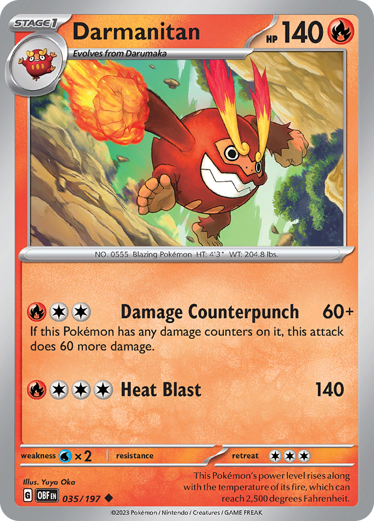 Darmanitan (035/197) [Scarlet & Violet: Obsidian Flames] | Tables and Towers