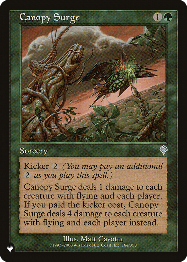 Canopy Surge [The List Reprints] | Tables and Towers