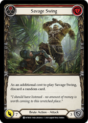 Savage Swing (Red) [U-WTR020] (Welcome to Rathe Unlimited)  Unlimited Rainbow Foil | Tables and Towers