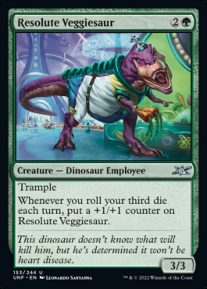 Resolute Veggiesaur [Unfinity] | Tables and Towers