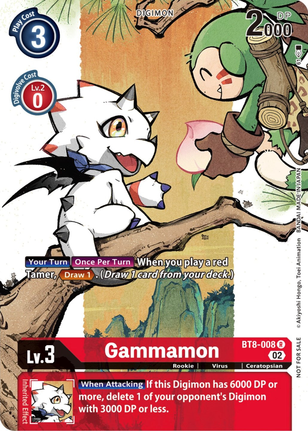 Gammamon [BT8-008] (Digimon Illustration Competition Promotion Pack) [New Awakening Promos] | Tables and Towers