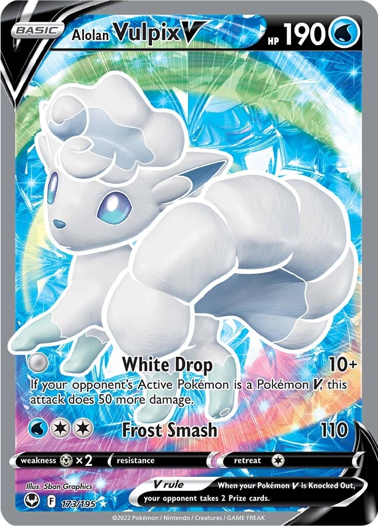 Alolan Vulpix V (173/195) [Sword & Shield: Silver Tempest] | Tables and Towers