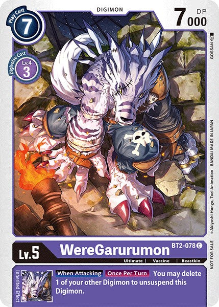 WereGarurumon [BT2-078] (Official Tournament Pack Vol.3) [Release Special Booster Promos] | Tables and Towers