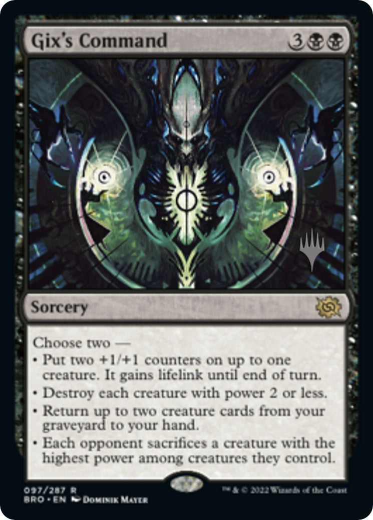 Gix's Command (Promo Pack) [The Brothers' War Promos] | Tables and Towers