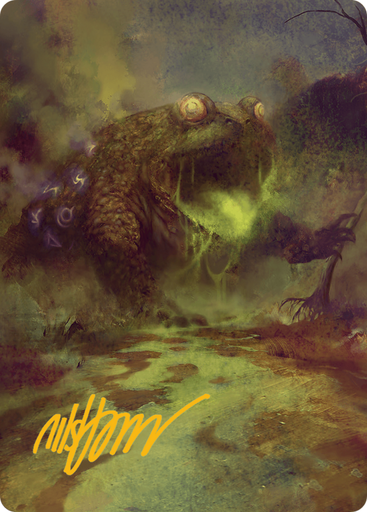 The Gitrog Monster Art Card (Gold-Stamped Signature) [Bloomburrow Art Series] | Tables and Towers