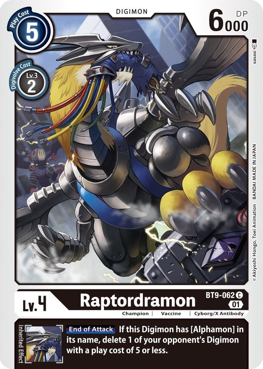 Raptordramon [BT9-062] [X Record] | Tables and Towers