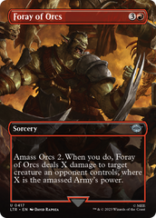 Foray of Orcs (Borderless Alternate Art) [The Lord of the Rings: Tales of Middle-Earth] | Tables and Towers