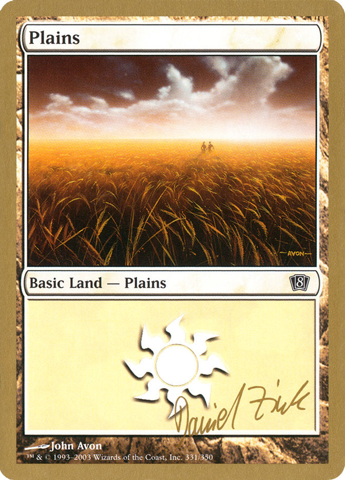 Plains (dz331) (Daniel Zink) [World Championship Decks 2003] | Tables and Towers