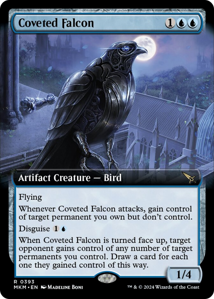 Coveted Falcon (Extended Art) [Murders at Karlov Manor] | Tables and Towers