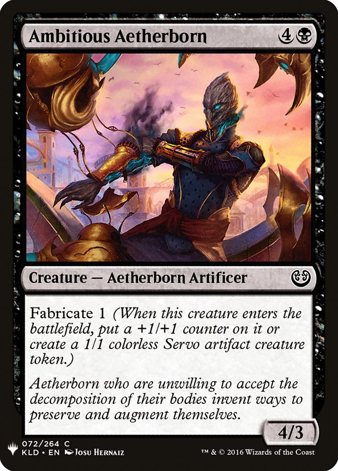 Ambitious Aetherborn [Mystery Booster] | Tables and Towers