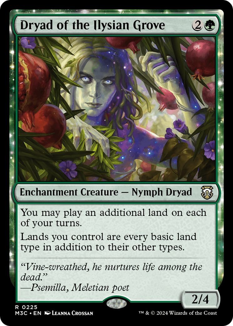 Dryad of the Ilysian Grove (Ripple Foil) [Modern Horizons 3 Commander] | Tables and Towers