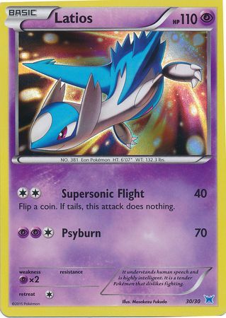 Latios (30/30) [XY: Trainer Kit 2 - Latios] | Tables and Towers