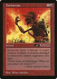 Incinerate (Oversized) [Oversize Cards] | Tables and Towers