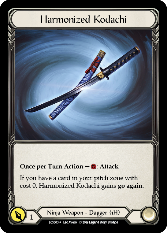 Harmonized Kodachi [LGS003-P] (Promo)  1st Edition Cold Foil | Tables and Towers