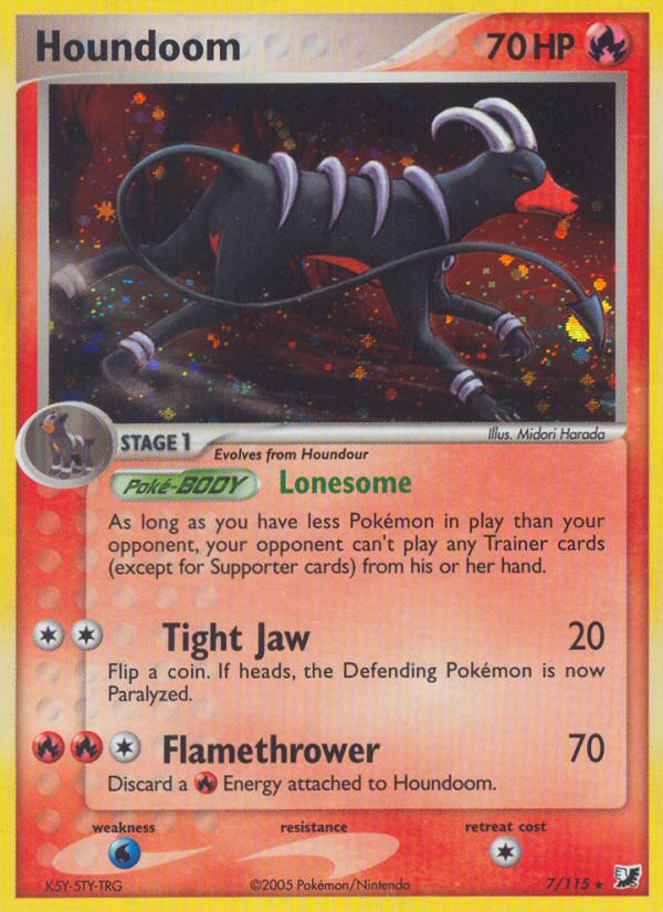 Houndoom (7/115) [EX: Unseen Forces] | Tables and Towers