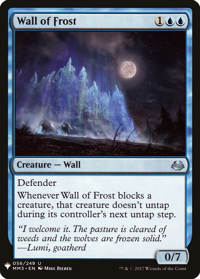 Wall of Frost [Mystery Booster] | Tables and Towers