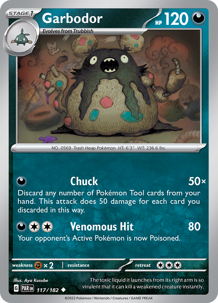 Garbodor (117/182) [Scarlet & Violet: Paradox Rift] | Tables and Towers