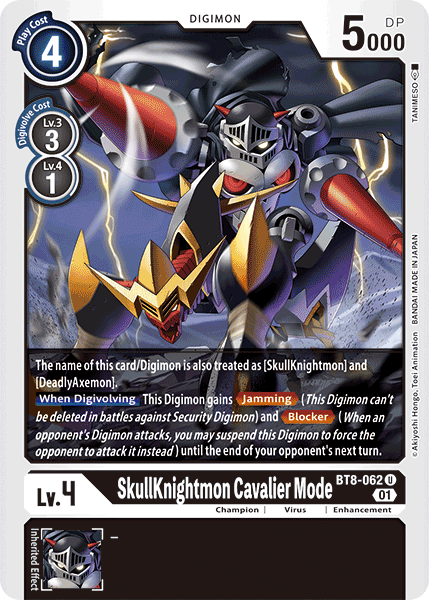 SkullKnightmon: Cavalier Mode [BT8-062] [New Awakening] | Tables and Towers