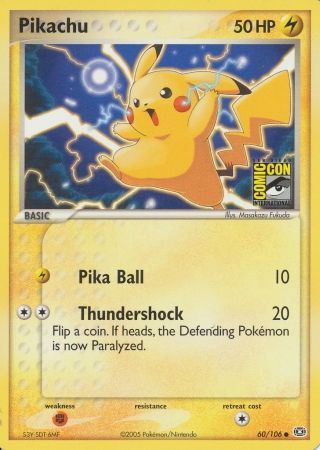 Pikachu (60/106) (2005 San Diego Comic Con) [Miscellaneous Cards] | Tables and Towers