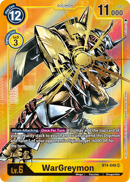 WarGreymon [BT4-048] (Alternate Art) [Great Legend] | Tables and Towers