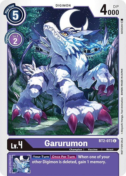 Garurumon [BT2-073] (Official Tournament Pack Vol.3) [Release Special Booster Promos] | Tables and Towers