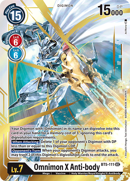 Omnimon X Anti-body [BT5-111] [Battle of Omni] | Tables and Towers