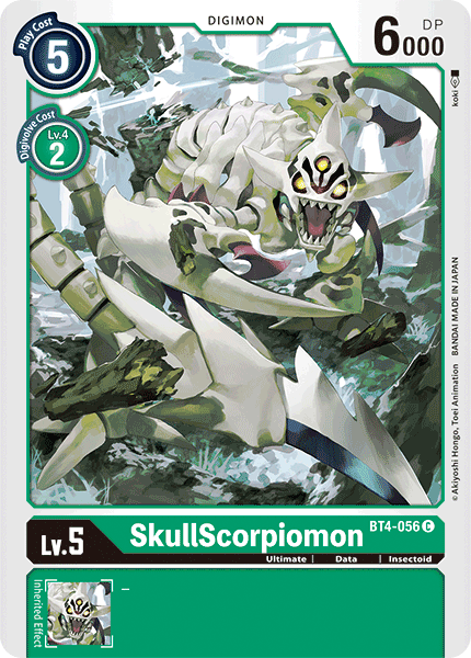 SkullScorpiomon [BT4-056] [Great Legend] | Tables and Towers