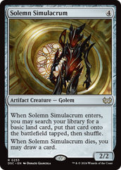 Solemn Simulacrum [Duskmourn: House of Horror Commander] | Tables and Towers