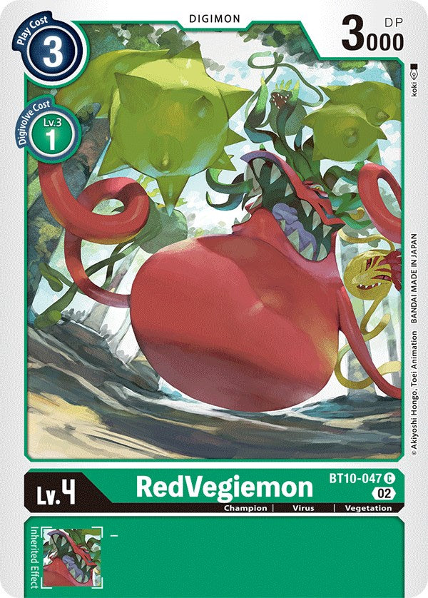 RedVegiemon [BT10-047] [Xros Encounter] | Tables and Towers