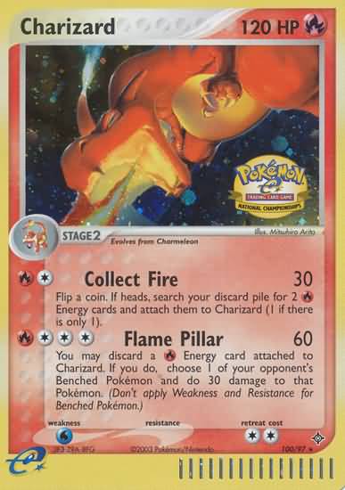 Charizard (100/97) (National Championship 2004) [League & Championship Cards] | Tables and Towers