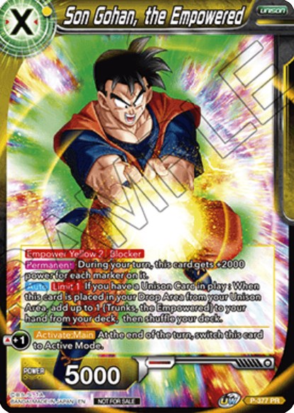 Son Gohan, the Empowered (P-377) [Promotion Cards] | Tables and Towers