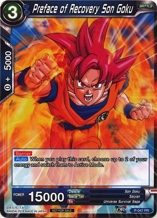 Preface of Recovery Son Goku (P-047) [Promotion Cards] | Tables and Towers