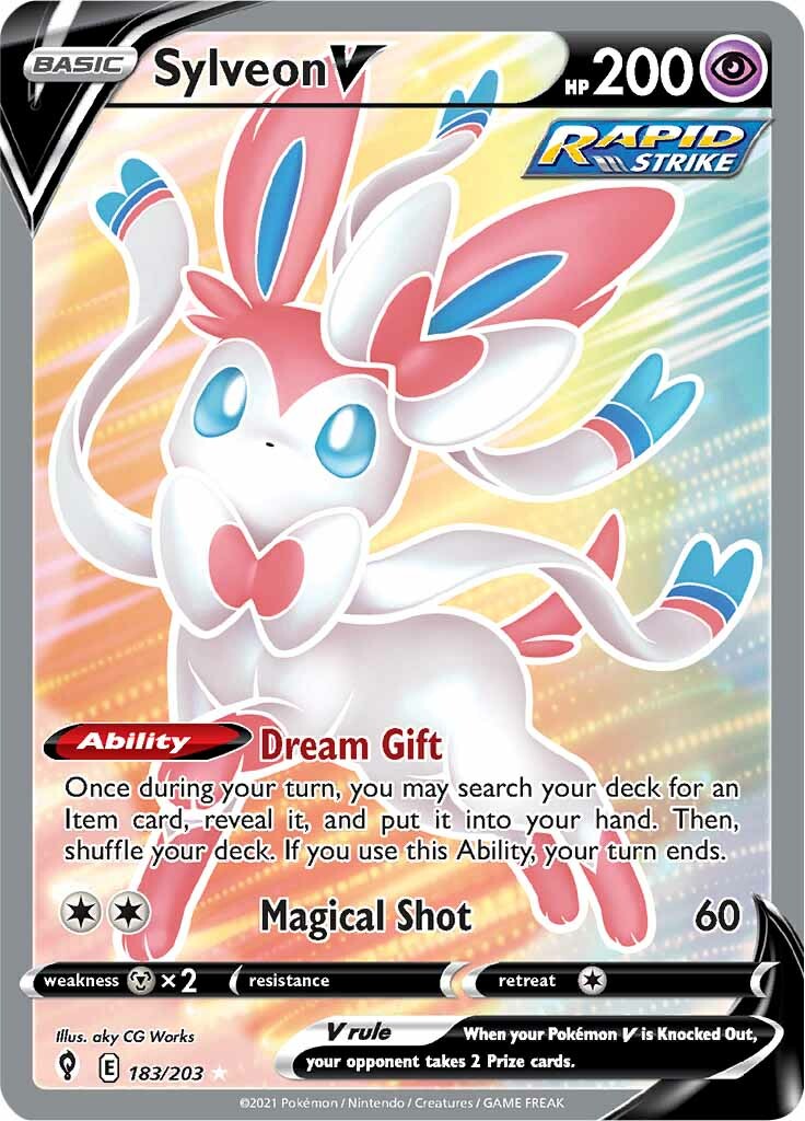 Sylveon V (183/203) [Sword & Shield: Evolving Skies] | Tables and Towers