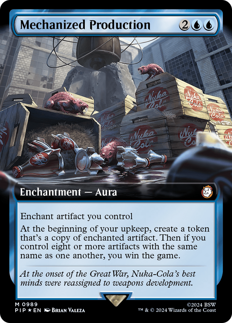 Mechanized Production (Extended Art) (Surge Foil) [Fallout] | Tables and Towers