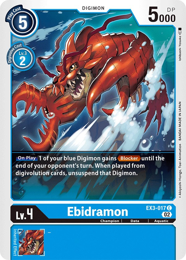 Ebidramon [EX3-017] [Draconic Roar] | Tables and Towers