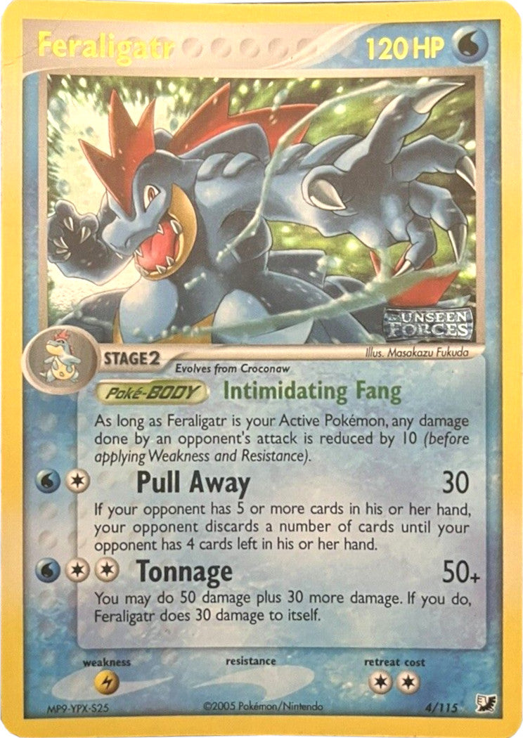 Feraligatr (4/115) (Stamped) [EX: Unseen Forces] | Tables and Towers