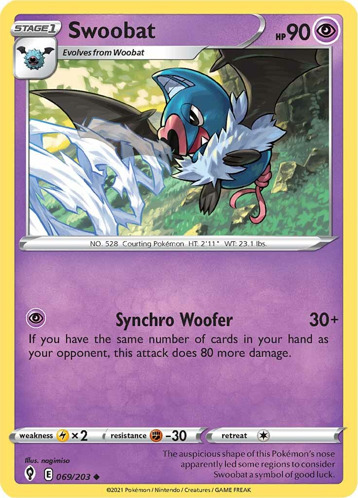 Swoobat (069/203) [Sword & Shield: Evolving Skies] | Tables and Towers