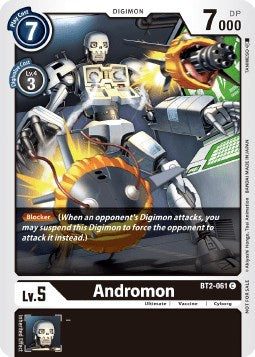 Andromon [BT2-061] (Double Diamond Pre-Release) [Release Special Booster Promos] | Tables and Towers