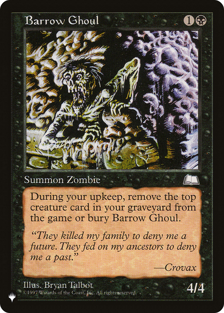 Barrow Ghoul [The List] | Tables and Towers