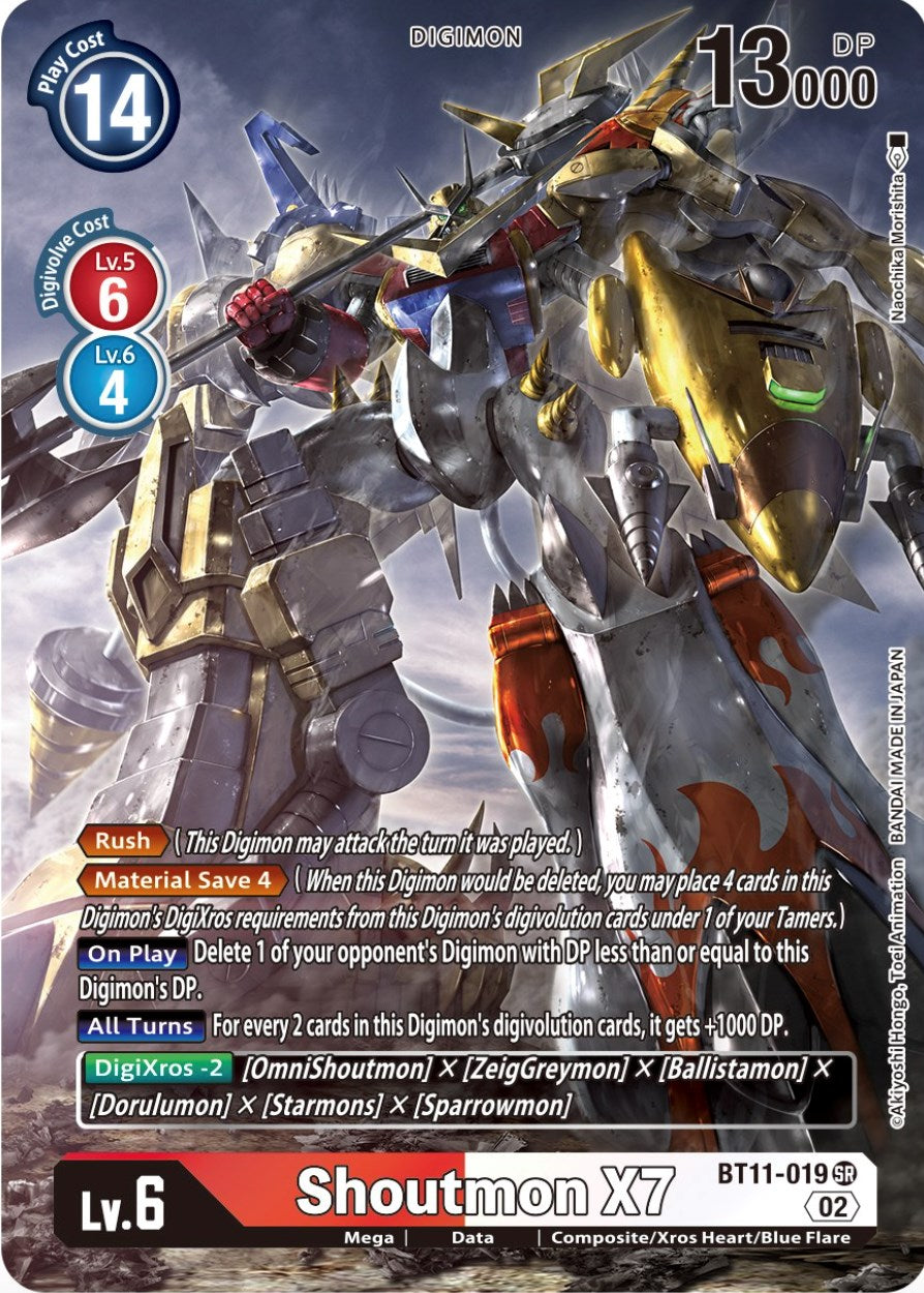 Shoutmon X7 [BT11-019] (Alternate Art) [Dimensional Phase] | Tables and Towers