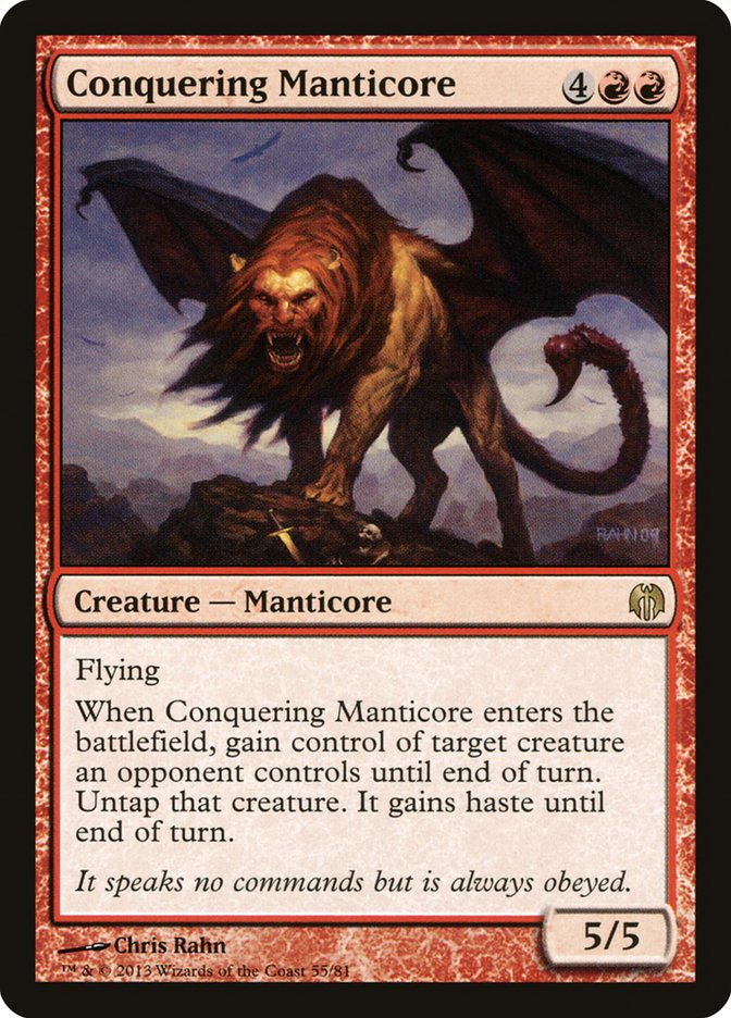 Conquering Manticore [Duel Decks: Heroes vs. Monsters] | Tables and Towers