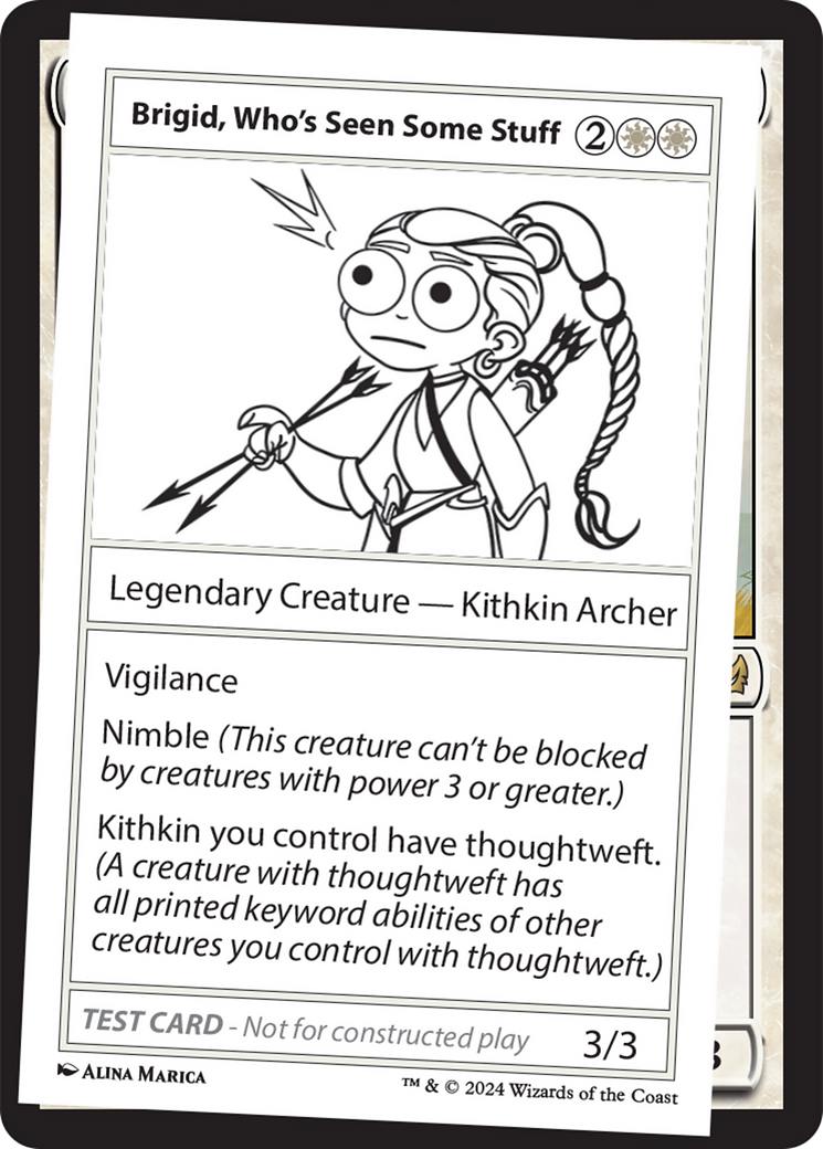 Brigid, Who's Seen Some Stuff [Mystery Booster 2 Playtest Cards] | Tables and Towers