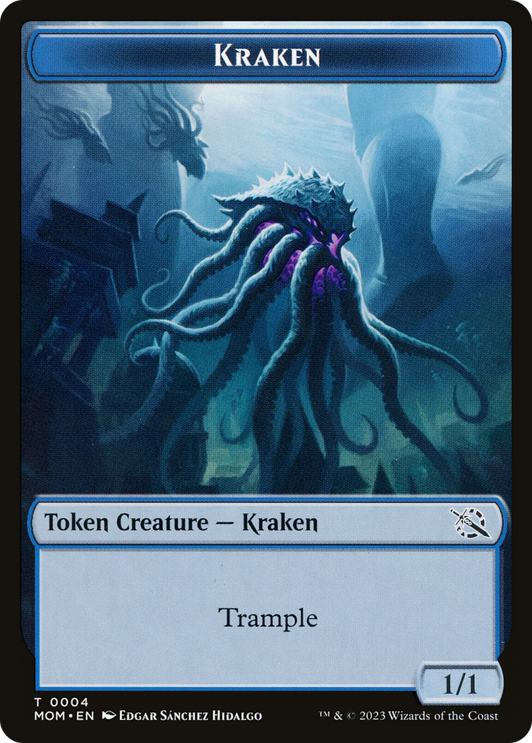 Soldier // Kraken Double-Sided Token [March of the Machine Tokens] | Tables and Towers