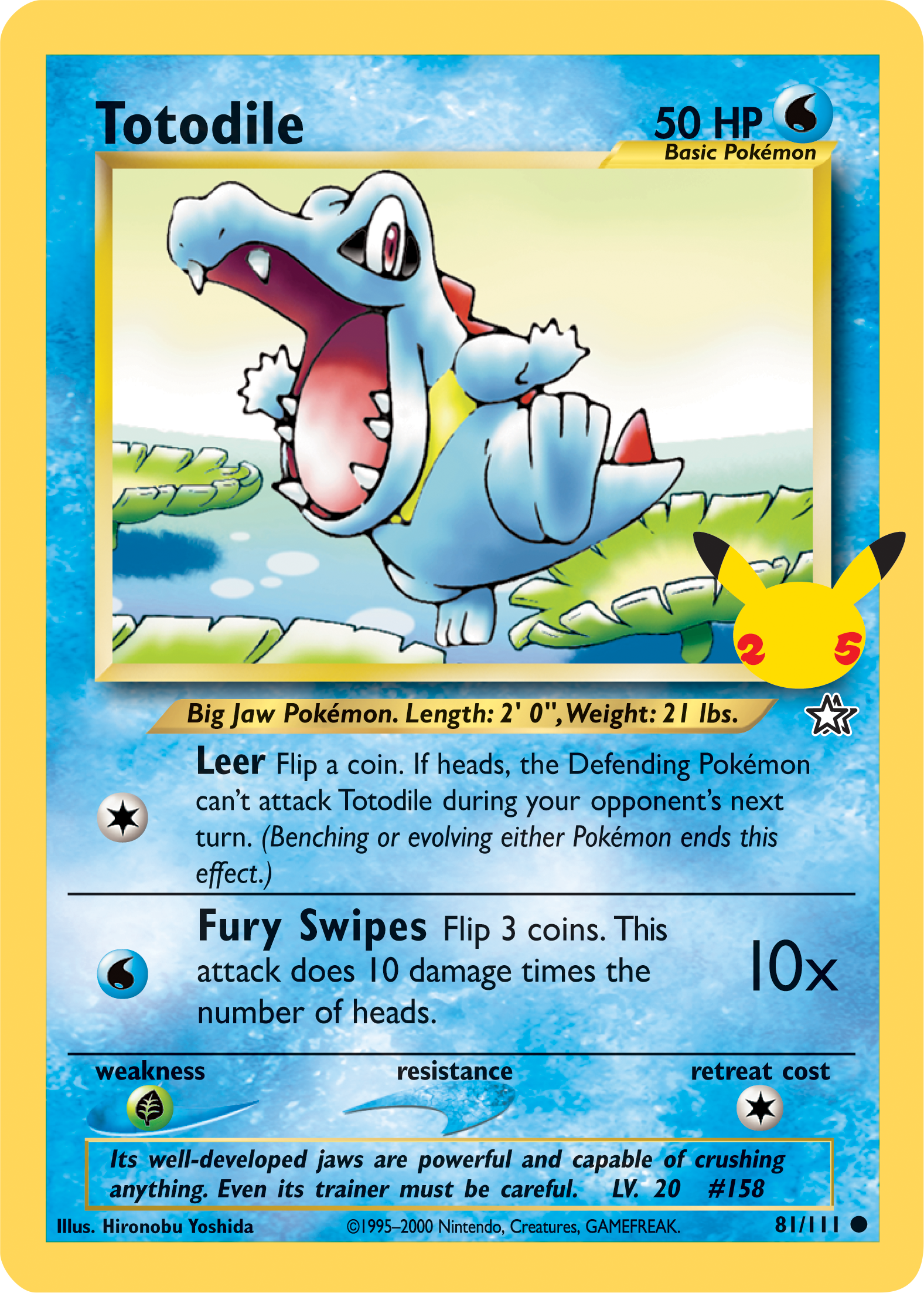 Totodile (81/111) (Jumbo Card) [First Partner Pack] | Tables and Towers