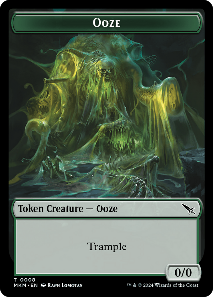 Thopter (0020) // Ooze Double-Sided Token [Murders at Karlov Manor Tokens] | Tables and Towers