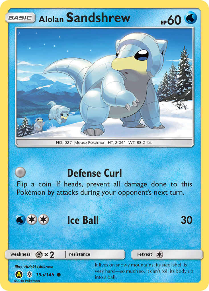 Alolan Sandshrew (19a/145) [Alternate Art Promos] | Tables and Towers