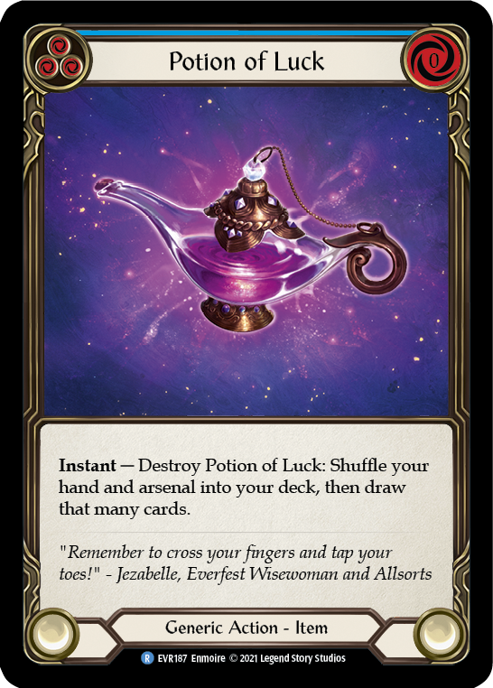 Potion of Luck [EVR187] (Everfest)  1st Edition Cold Foil | Tables and Towers